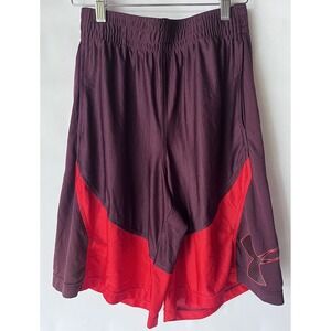 Under Armour MEN'S Basketball Shorts Purple Red 916 Size‎ s